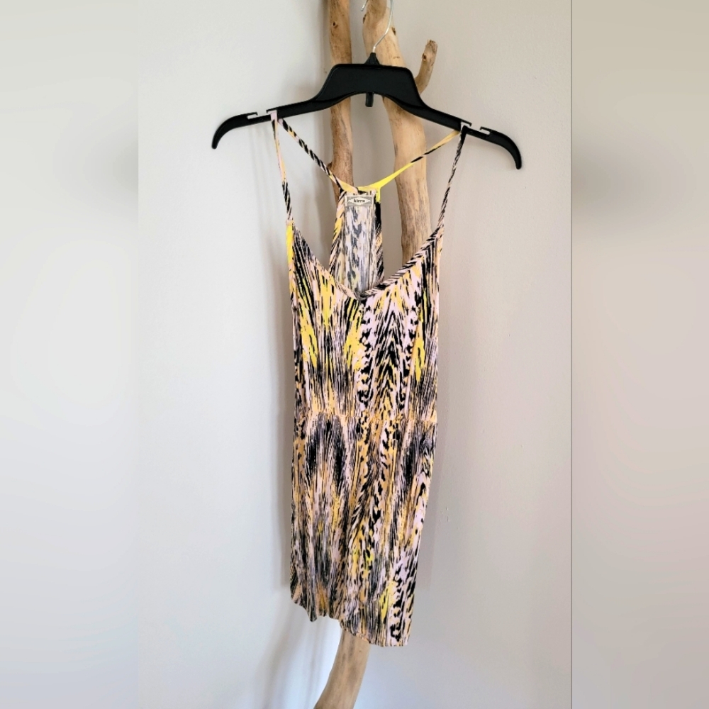 Racerback printed dress